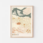 antioch, california map poster - image 1