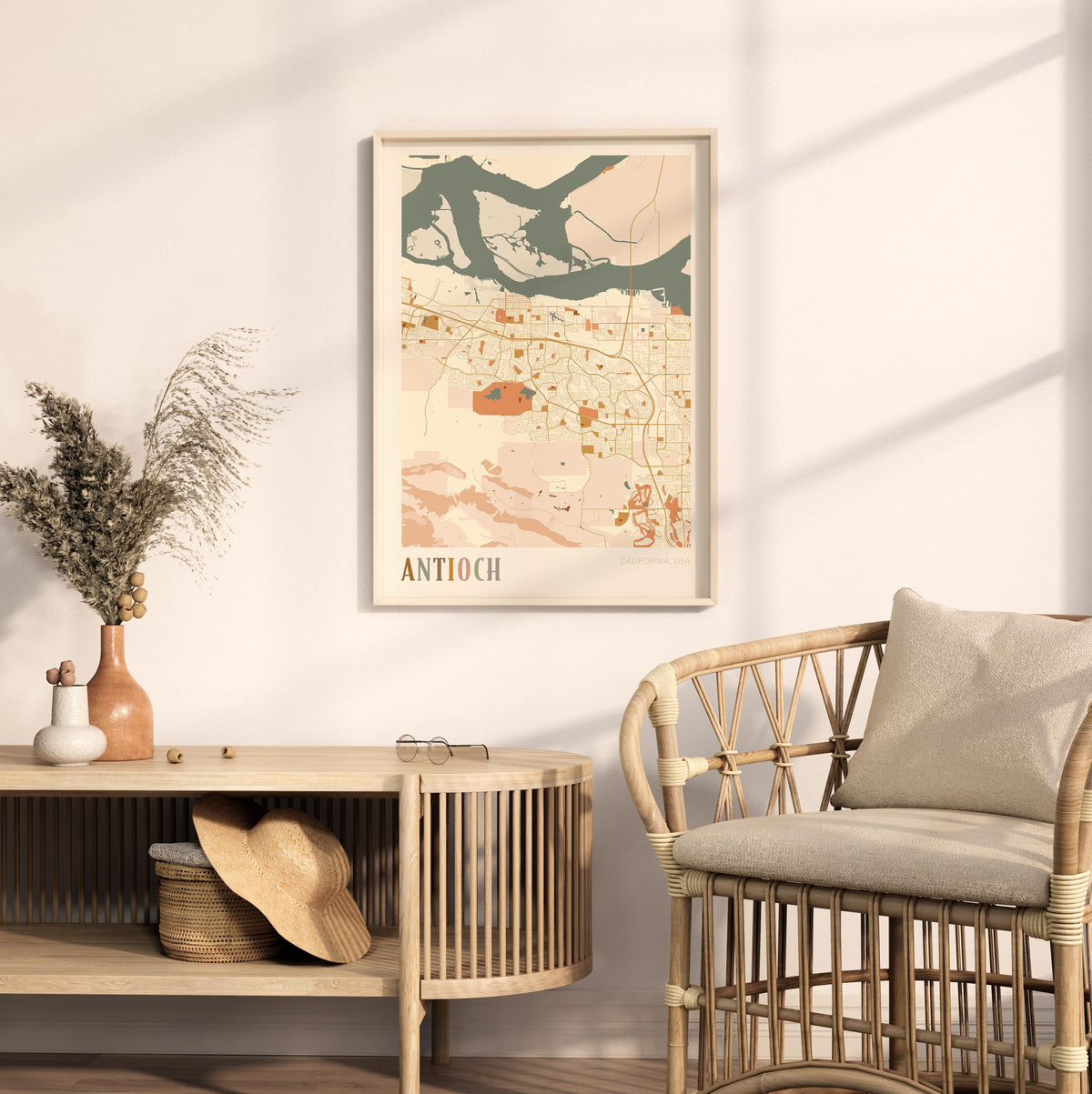 antioch, california map poster - image 3