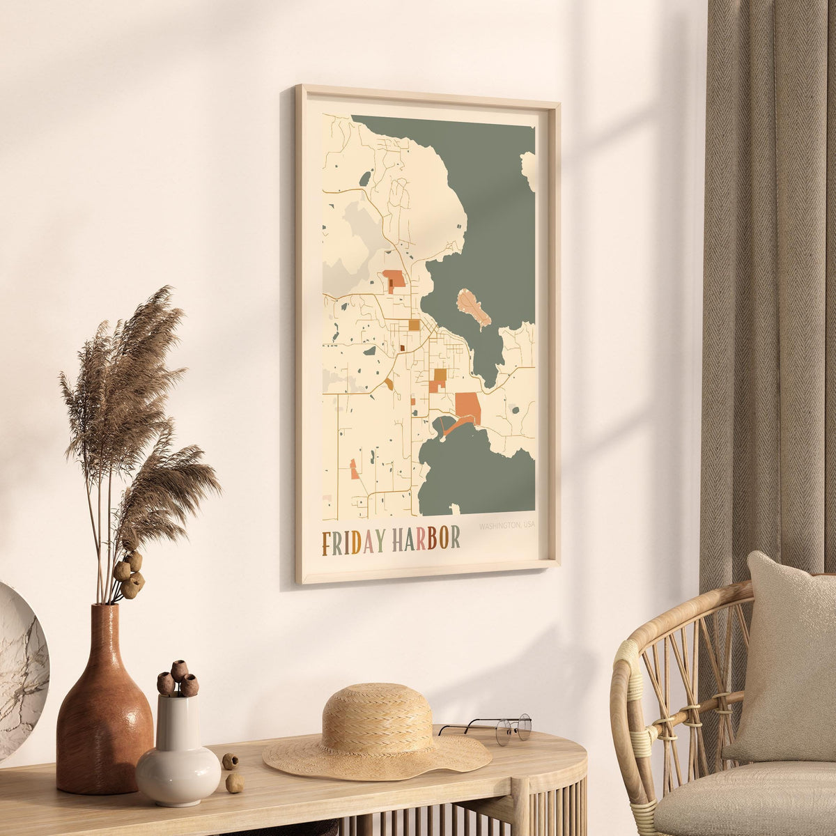 friday harbor, washington map poster - image 2