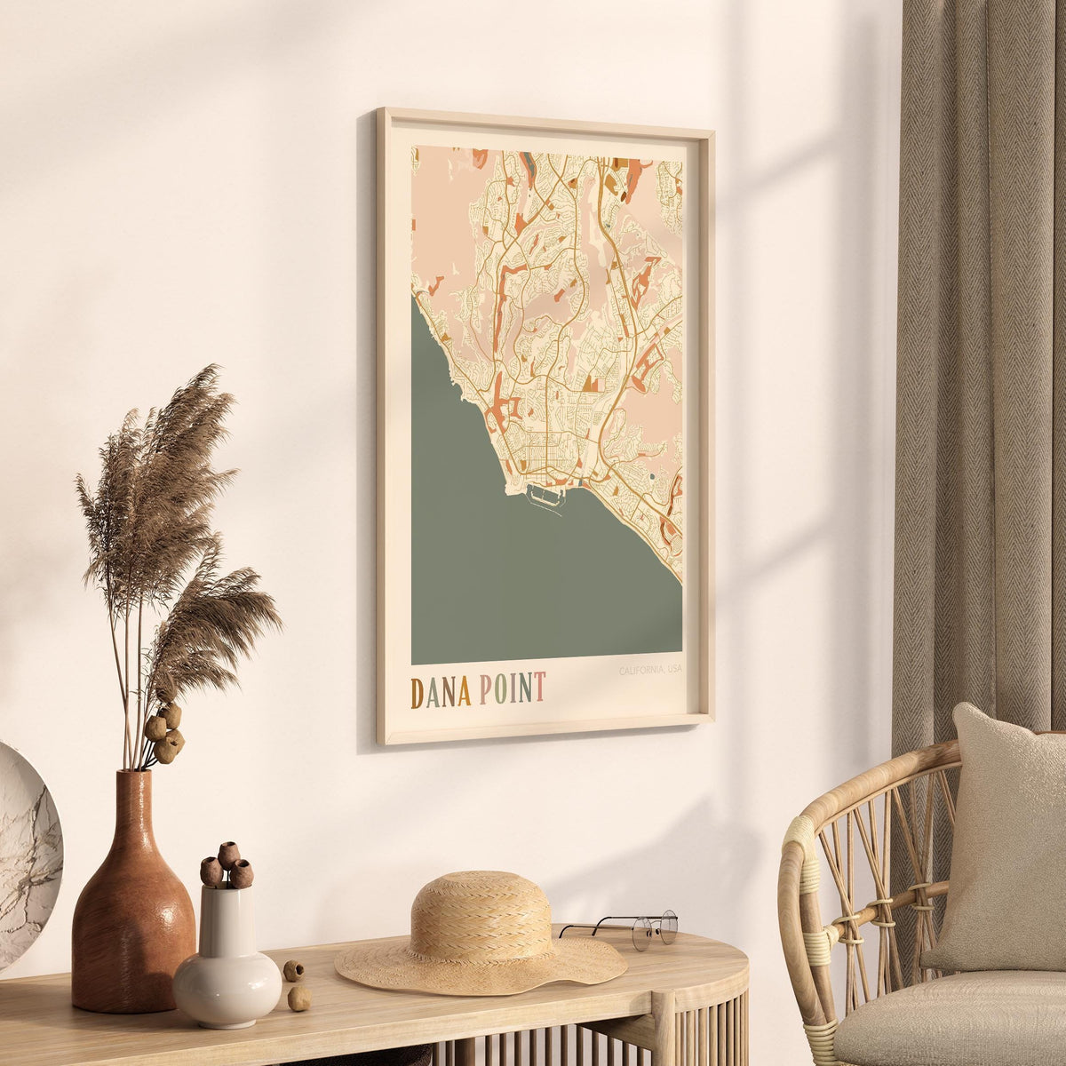 dana point, california map poster - image 2