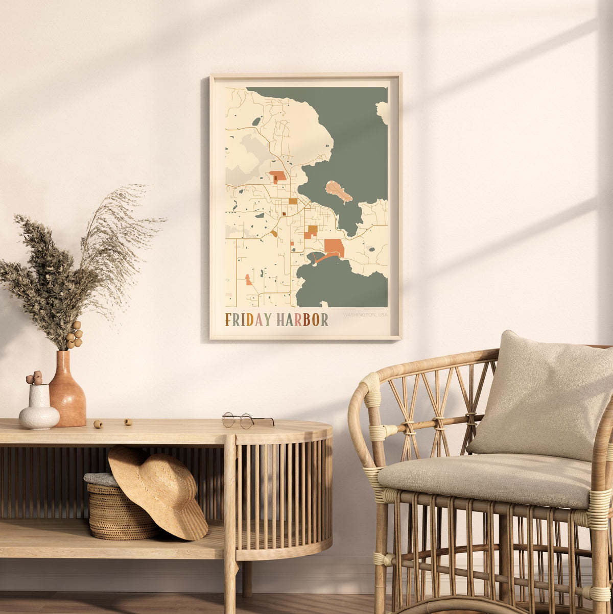 friday harbor, washington map poster - image 3