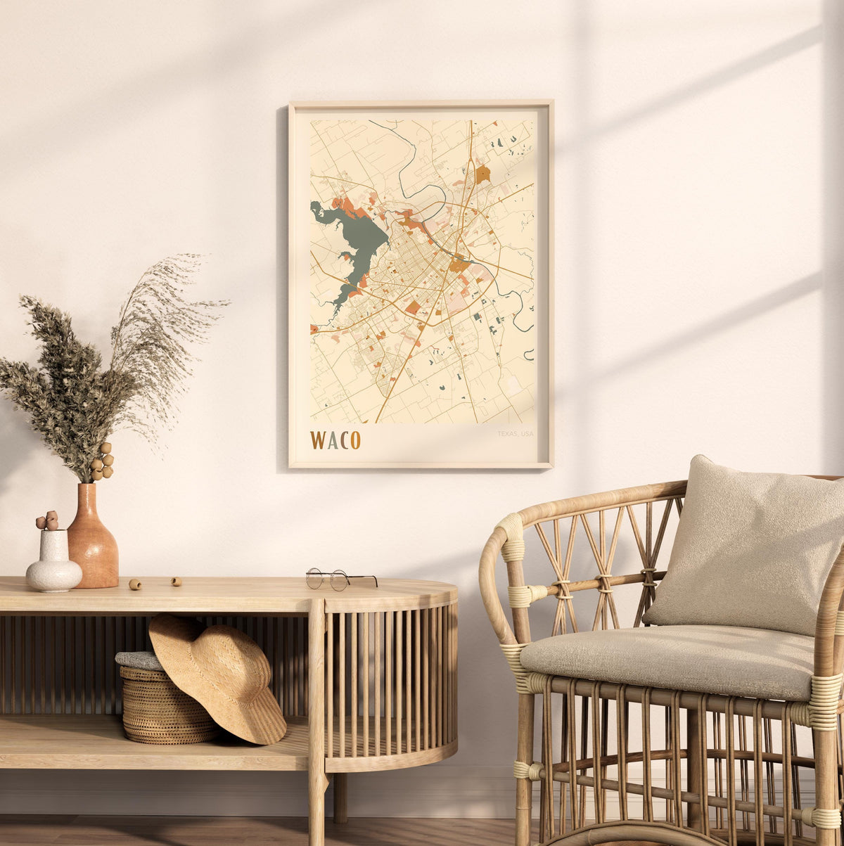 waco, texas map poster - image 3