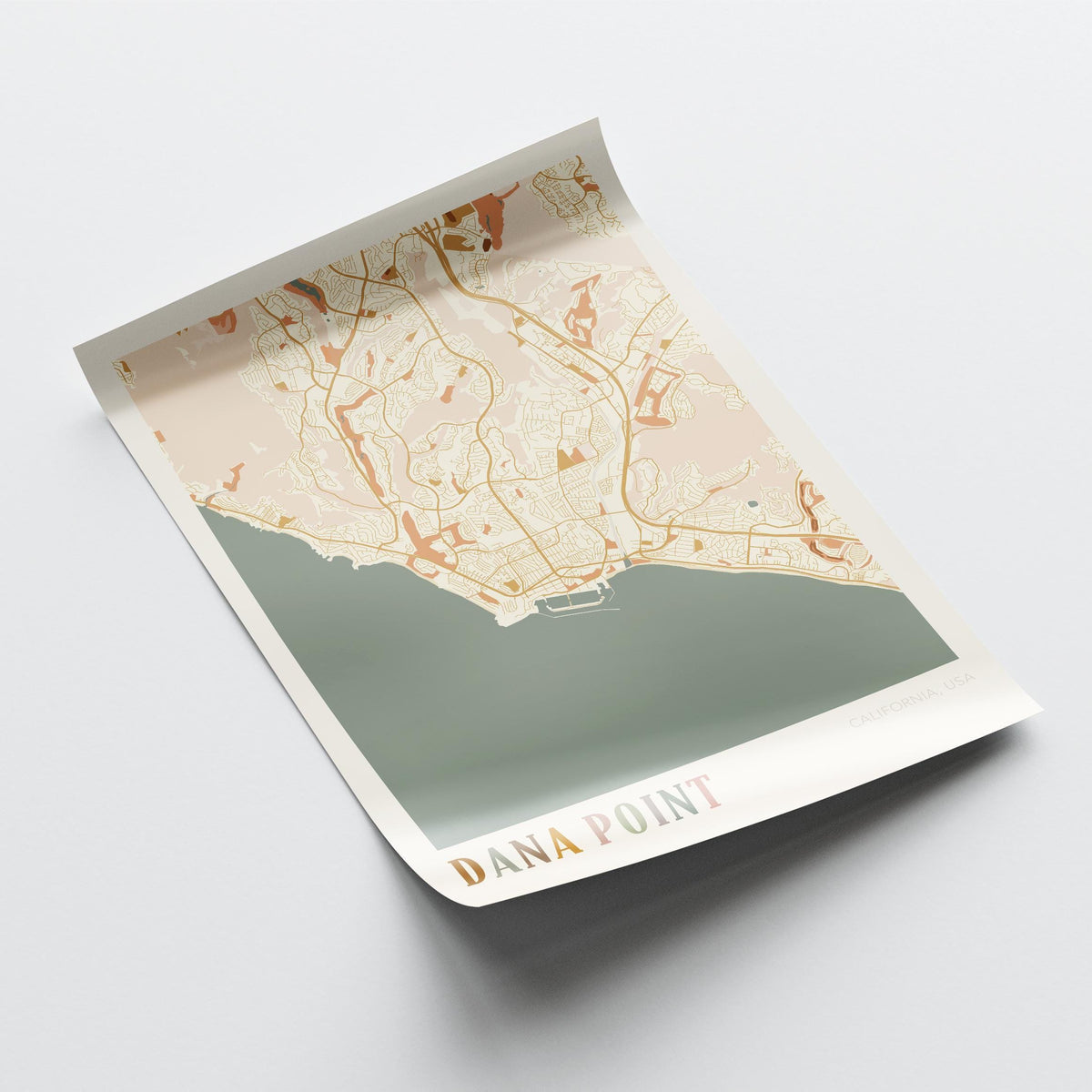 dana point, california map poster - image 4
