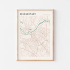 schenectady, new york map poster - image 1