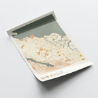 san mateo, california map poster - image 4