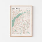 fort myers, florida map poster - image 1