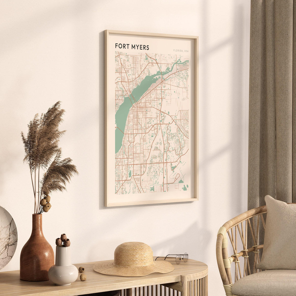 fort myers, florida map poster - image 2