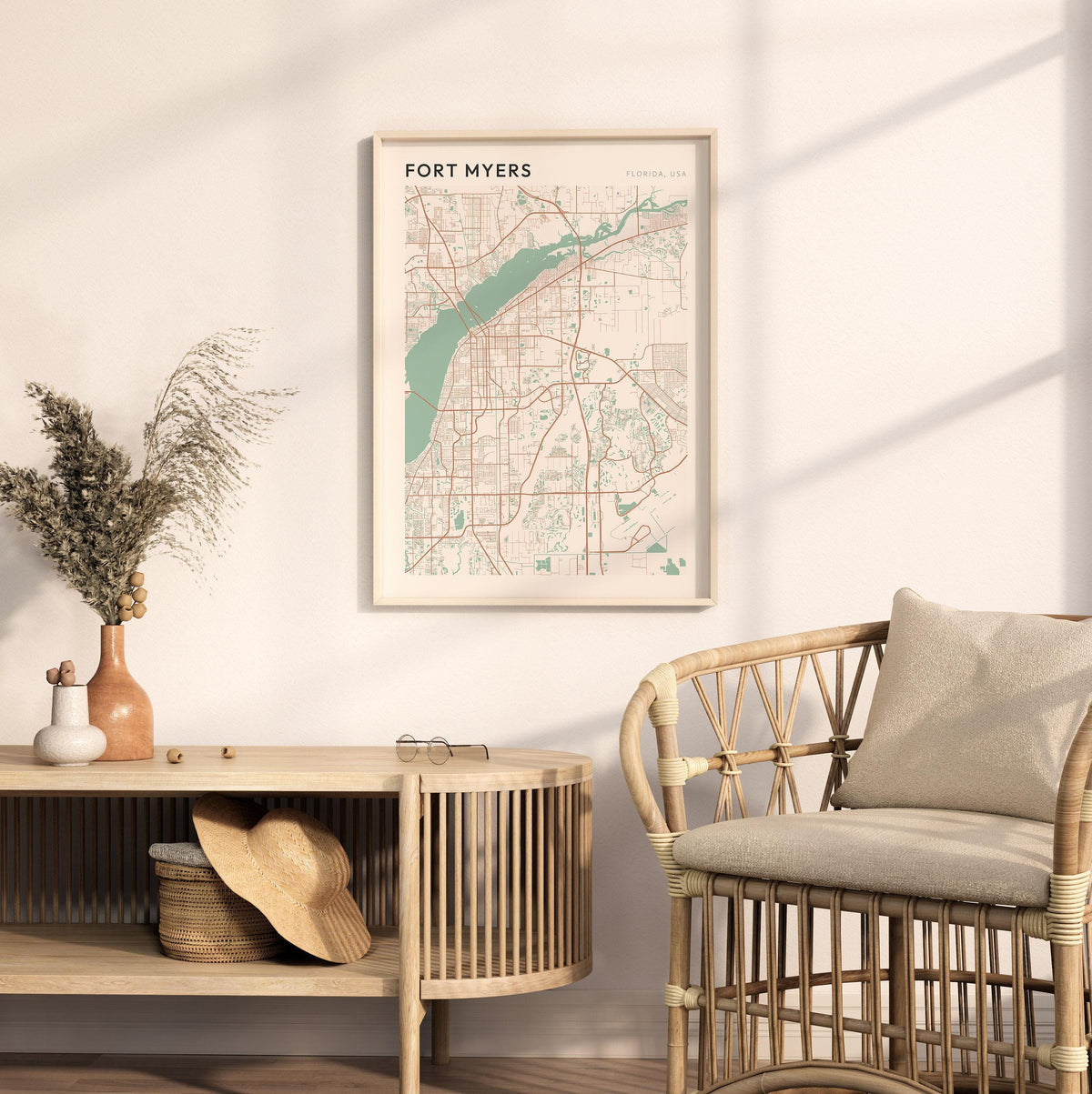 fort myers, florida map poster - image 3