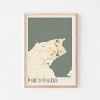 port townsend, washington map poster - image 1