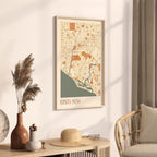 costa mesa, california map poster - image 2