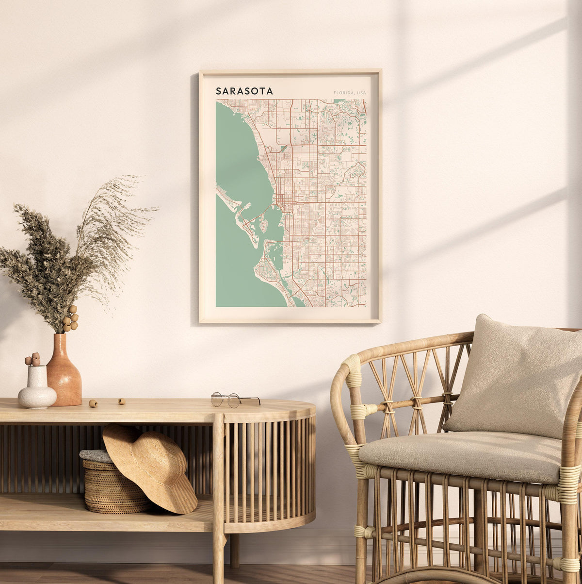 sarasota, florida map poster - image 3