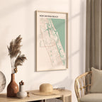 new smyrna beach, florida map poster - image 2