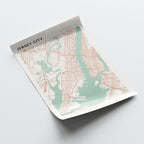 jersey city, new jersey map poster - image 4