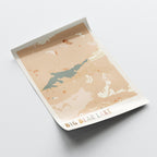 big bear lake, california map poster - image 4