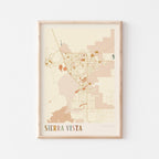 sierra vista, arizona map poster - image 1