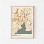 new haven, connecticut map poster - image 1