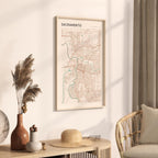 sacramento, california map poster - image 2