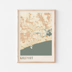 gulfport, mississippi map poster - image 1