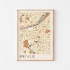 burnsville, minnesota map poster - image 1