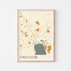 canandaigua, new york map poster - image 1