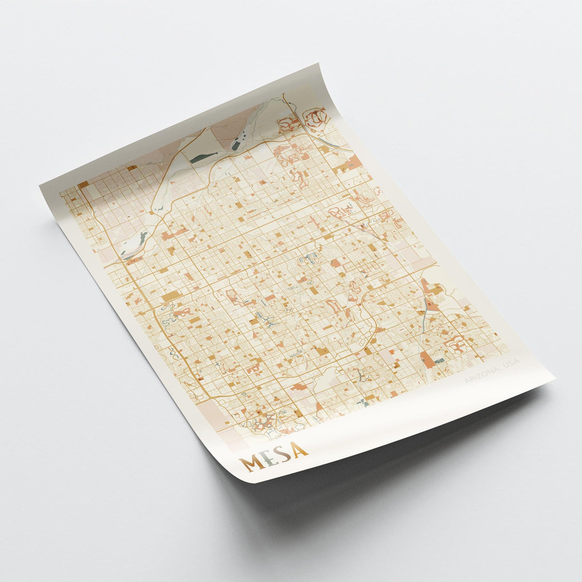 mesa, arizona map poster - image 4