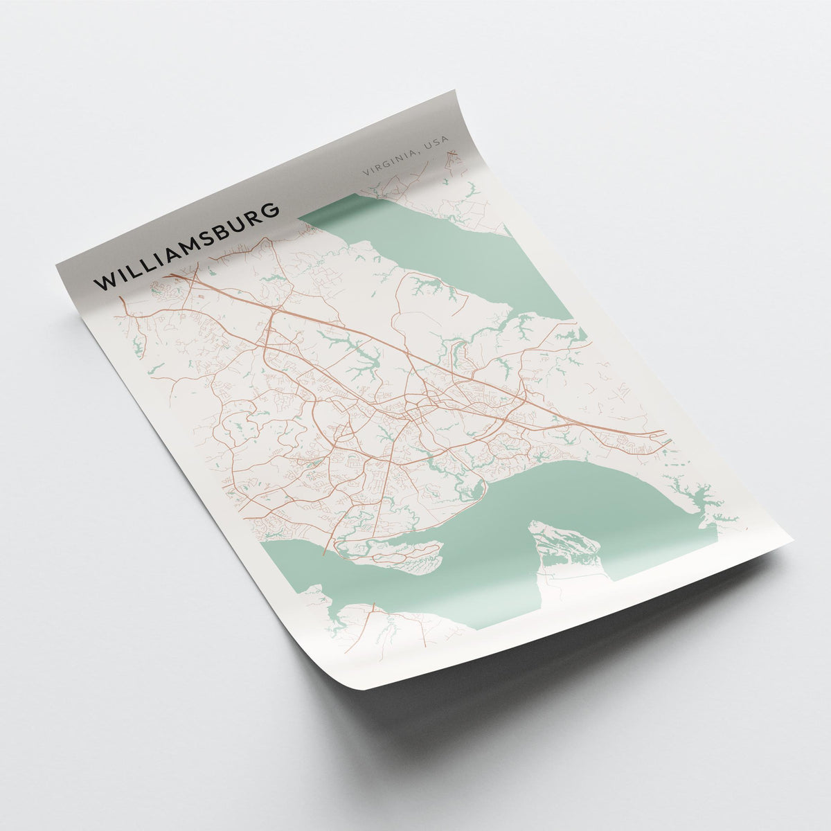 williamsburg, virginia map poster - image 4