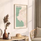 pebble beach, california map poster - image 2