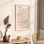 cambridge, massachusetts map poster - image 2