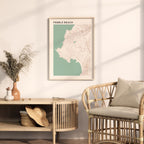 pebble beach, california map poster - image 3