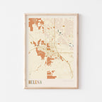 helena, montana map poster - image 1