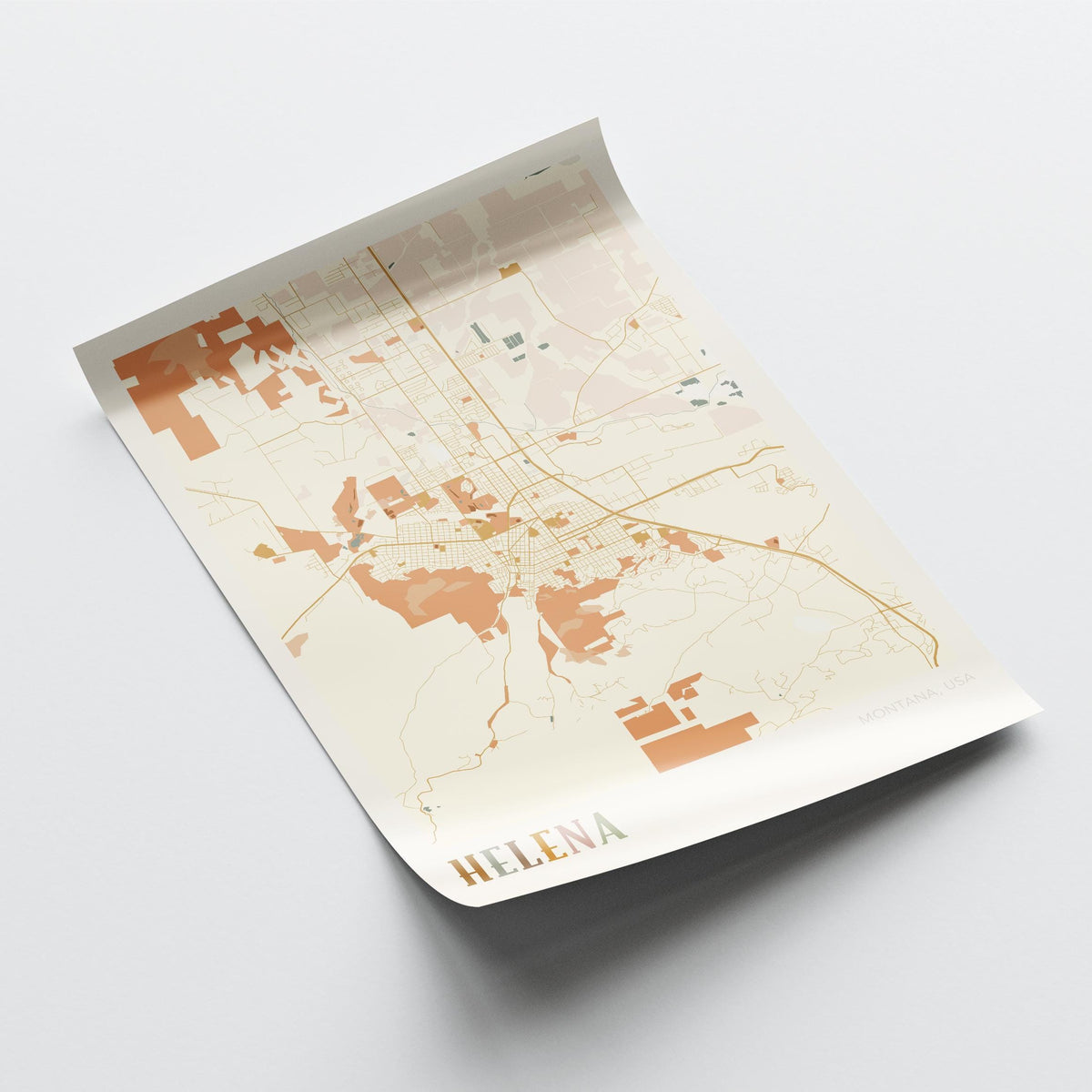 helena, montana map poster - image 4
