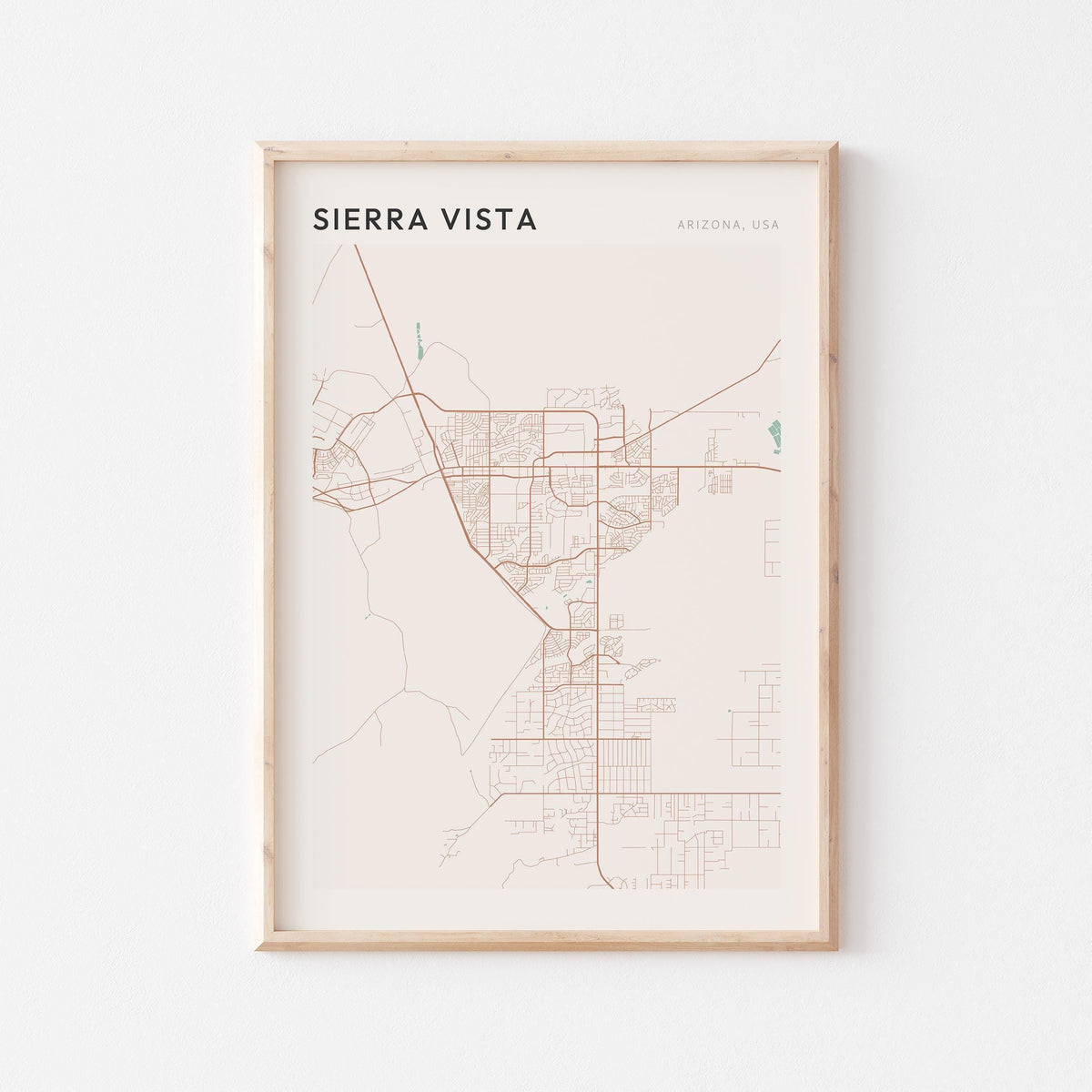 sierra vista, arizona map poster - image 1