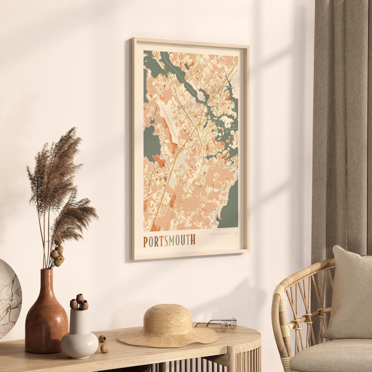 portsmouth, new hampshire map poster - image 2