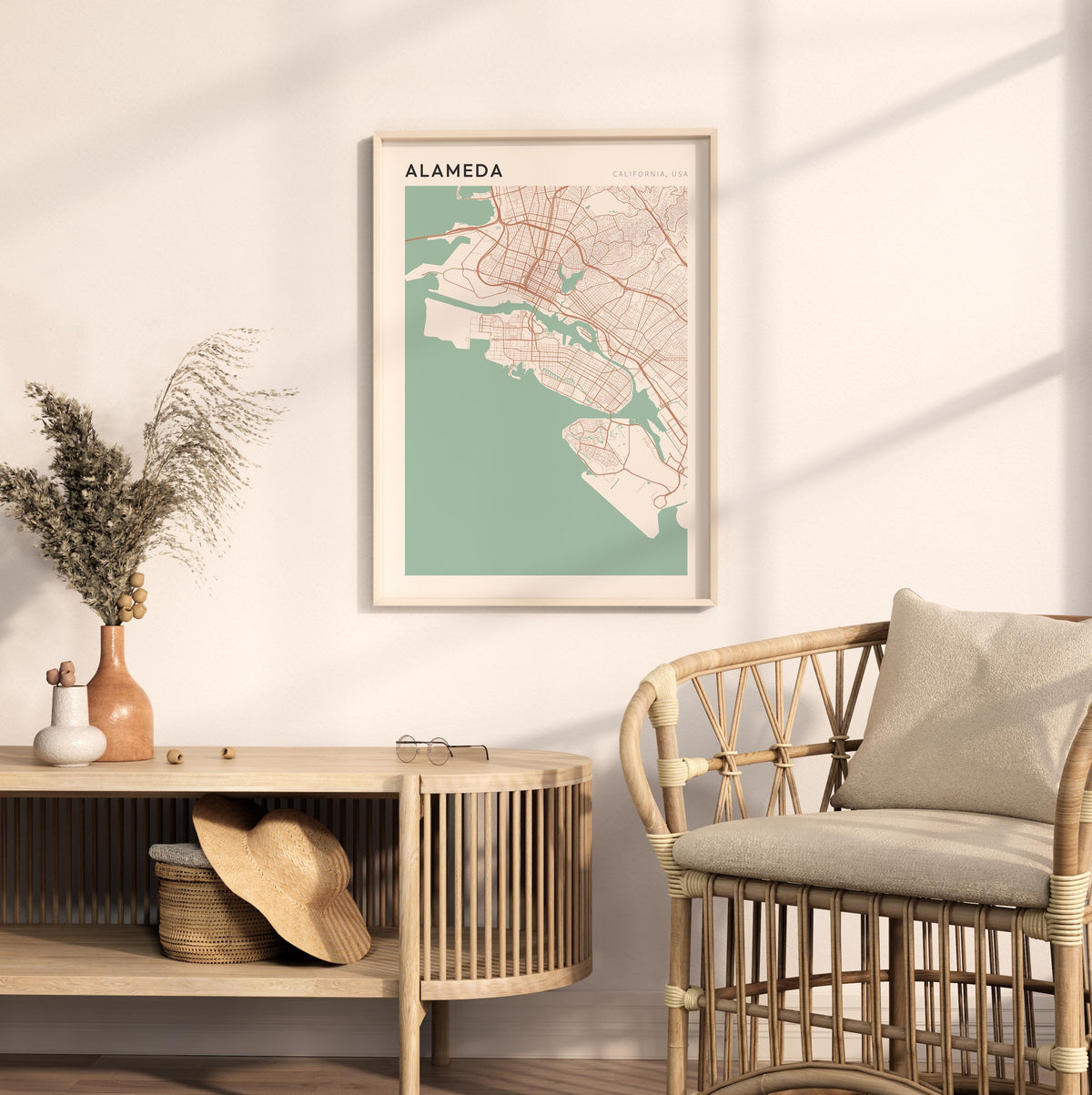 alameda, california map poster - image 3