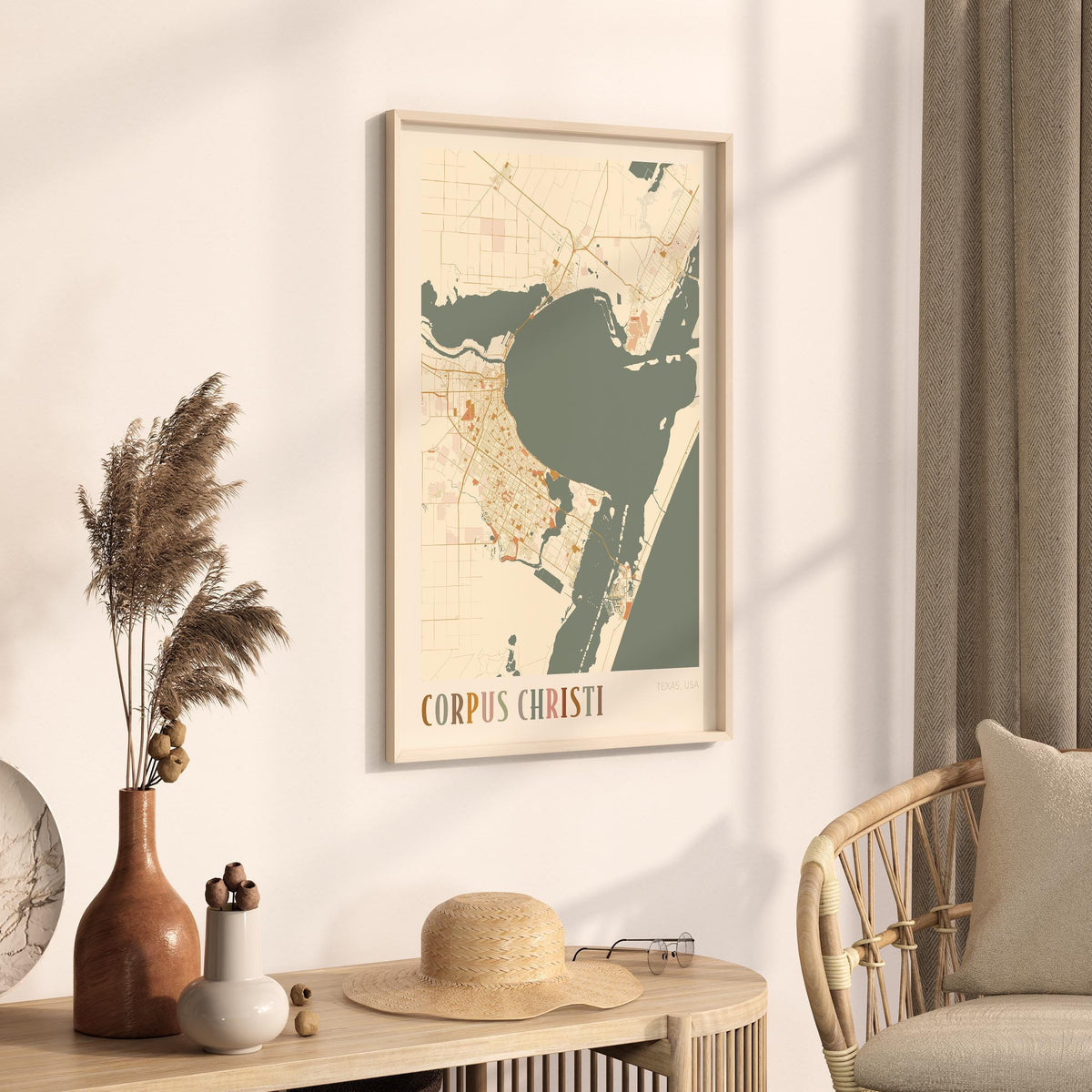 corpus christi, texas map poster - image 2