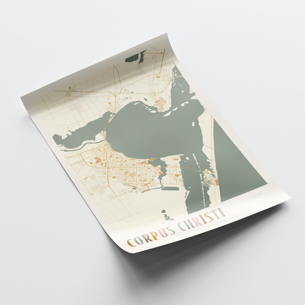 corpus christi, texas map poster - image 4