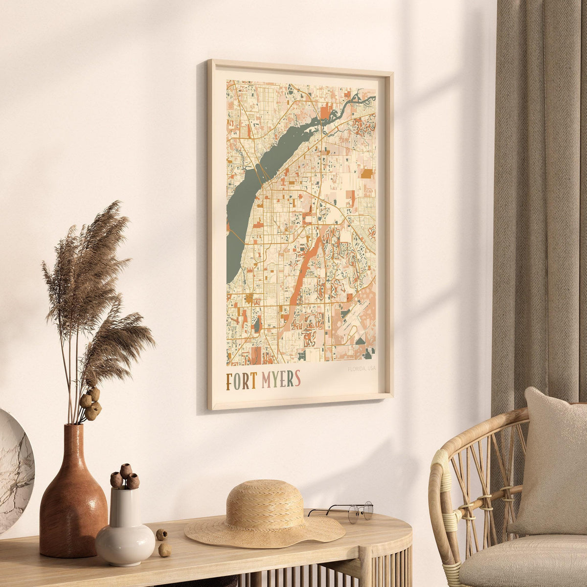 fort myers, florida map poster - image 2