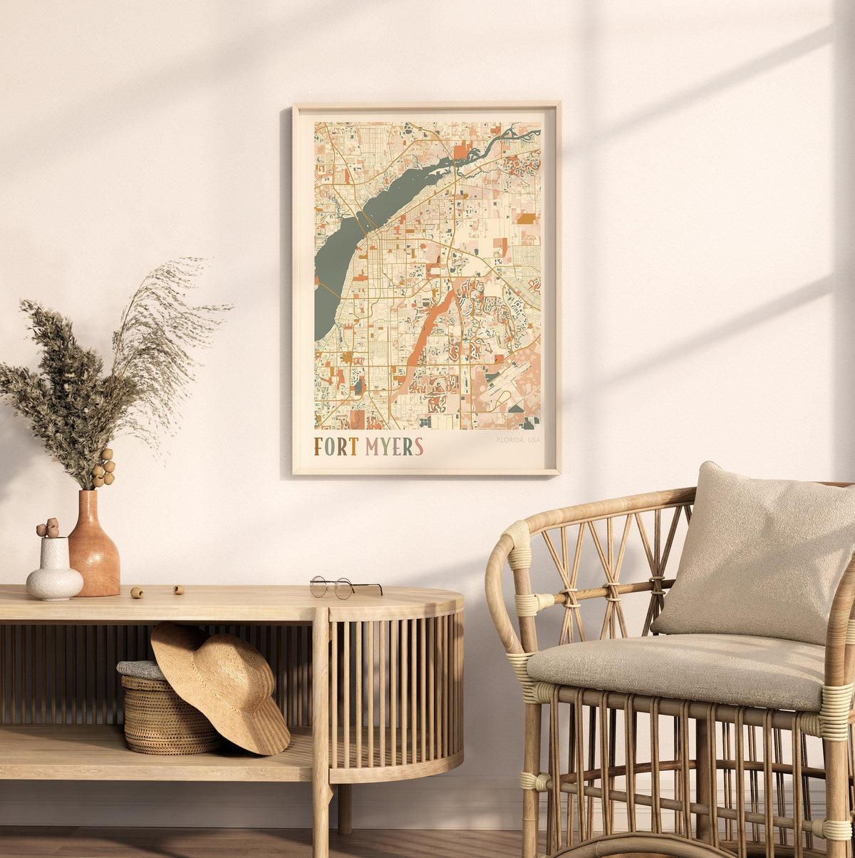fort myers, florida map poster - image 3