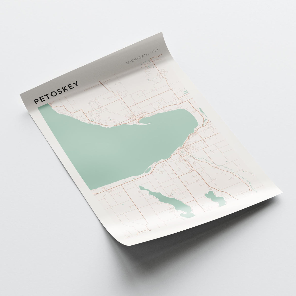 petoskey, michigan map poster - image 4