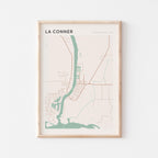 la conner, washington map poster - image 1