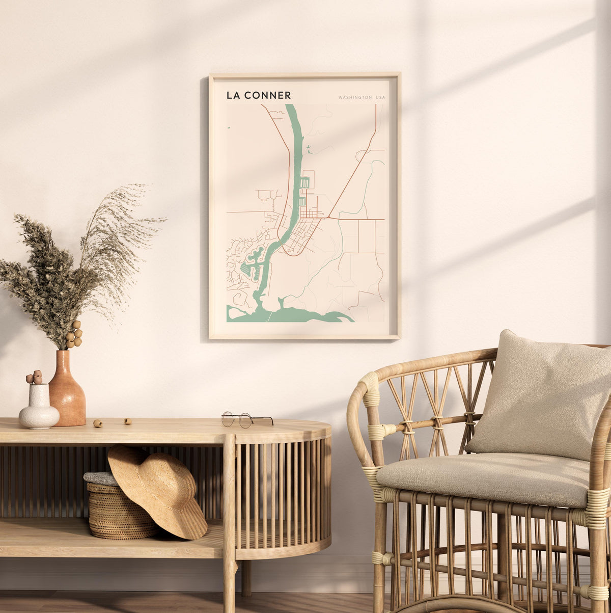 la conner, washington map poster - image 3