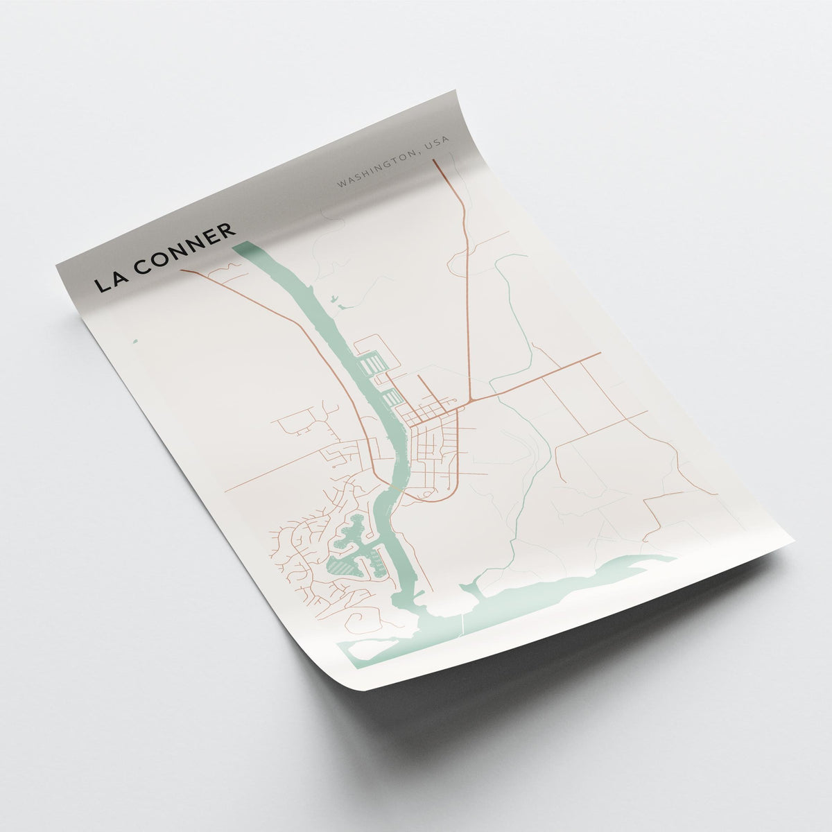 la conner, washington map poster - image 4