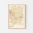 austin, texas map poster - image 1