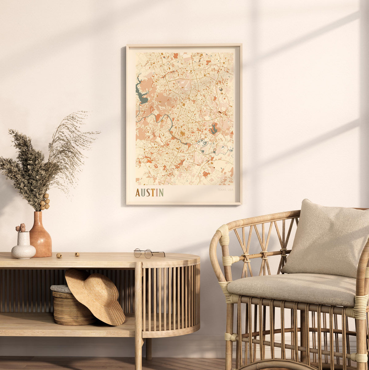 austin, texas map poster - image 3
