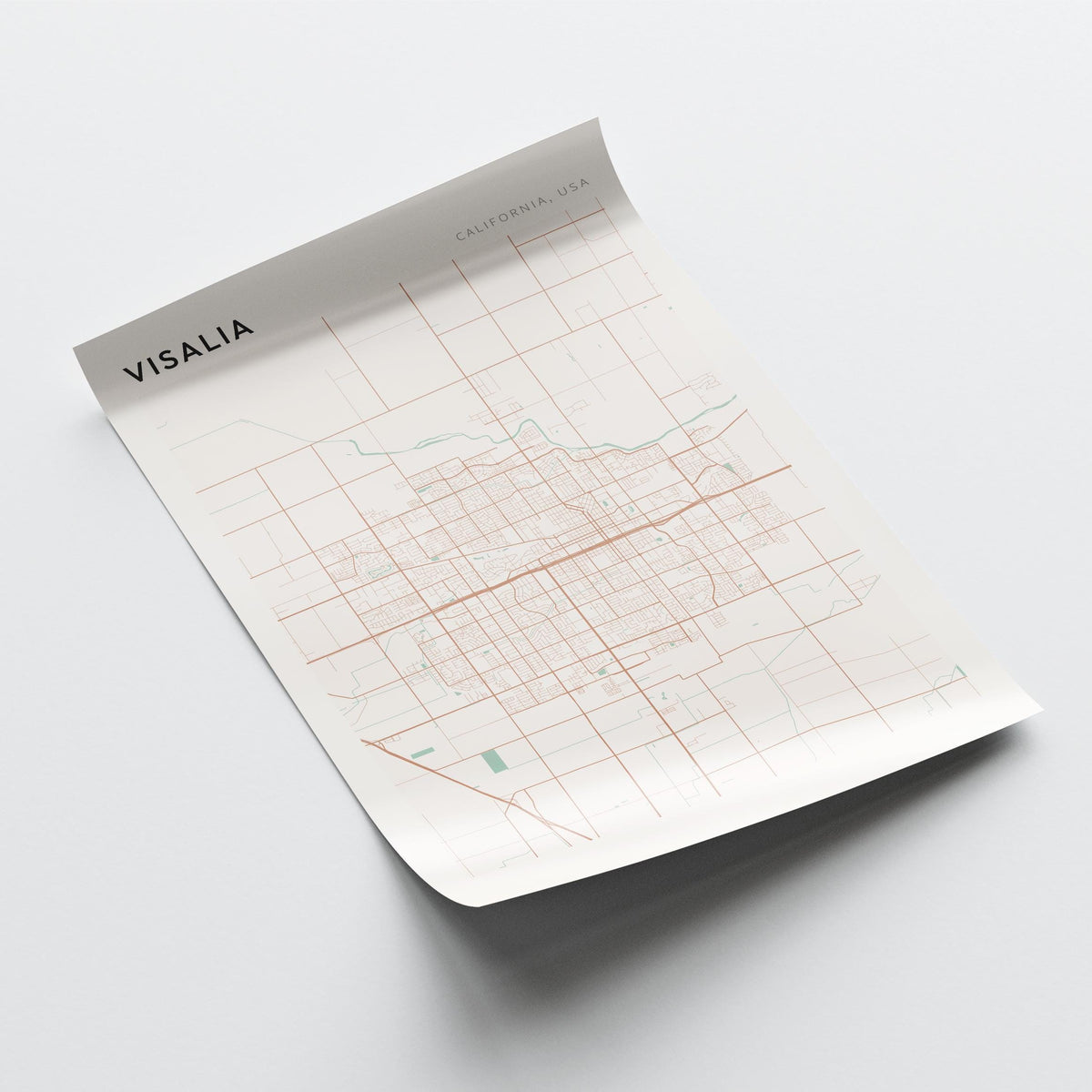 visalia, california map poster - image 4