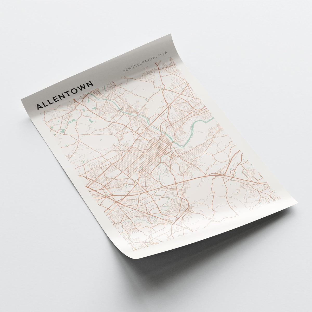 allentown, pennsylvania map poster - image 4