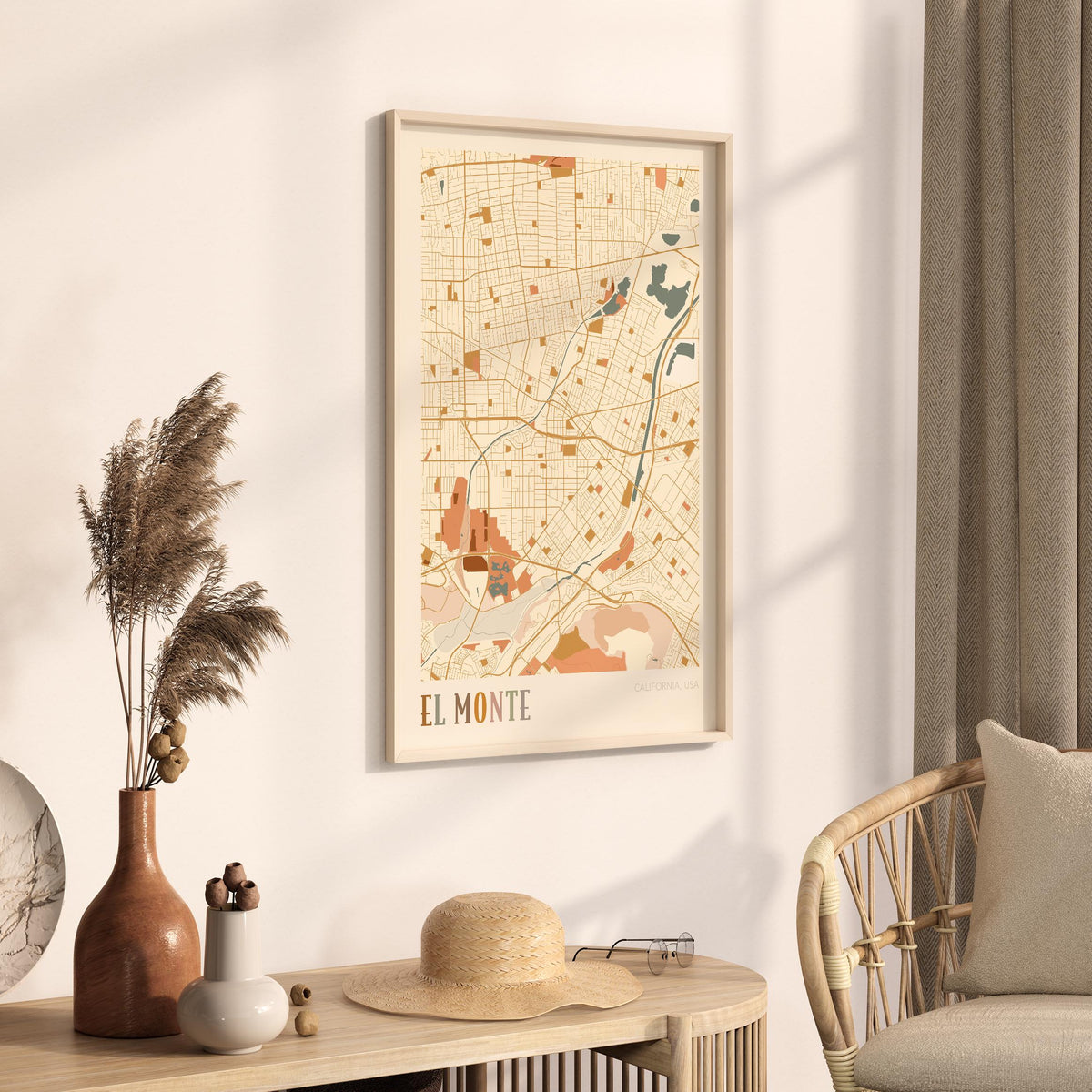 el monte, california map poster - image 2