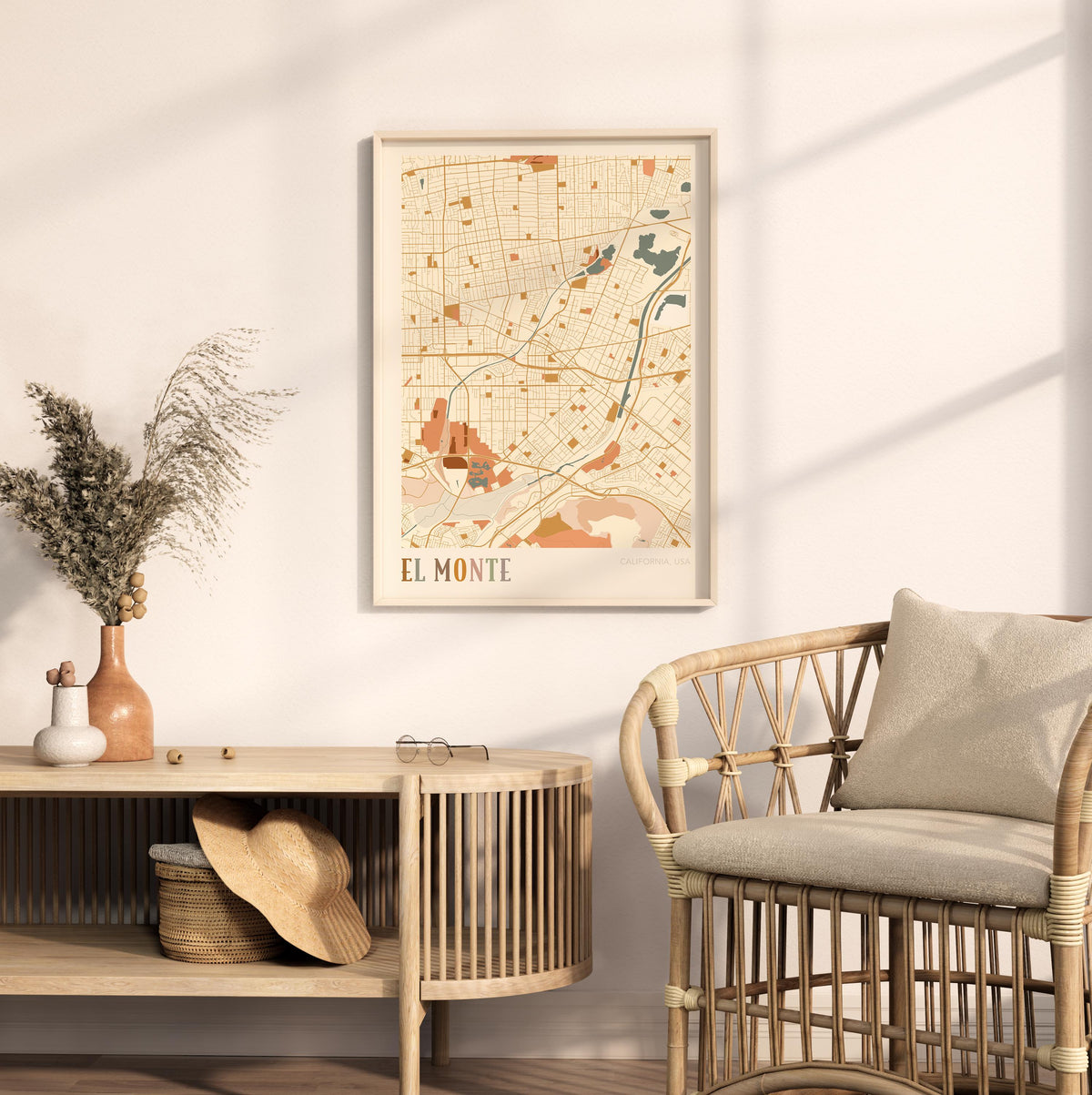 el monte, california map poster - image 3
