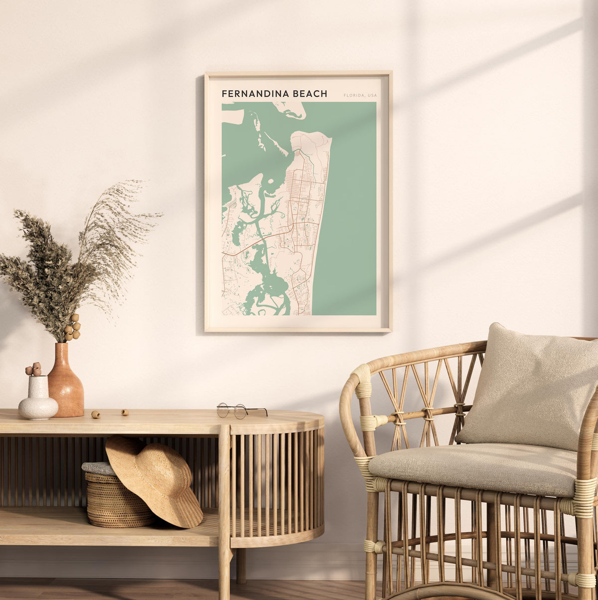 fernandina beach, florida map poster - image 3