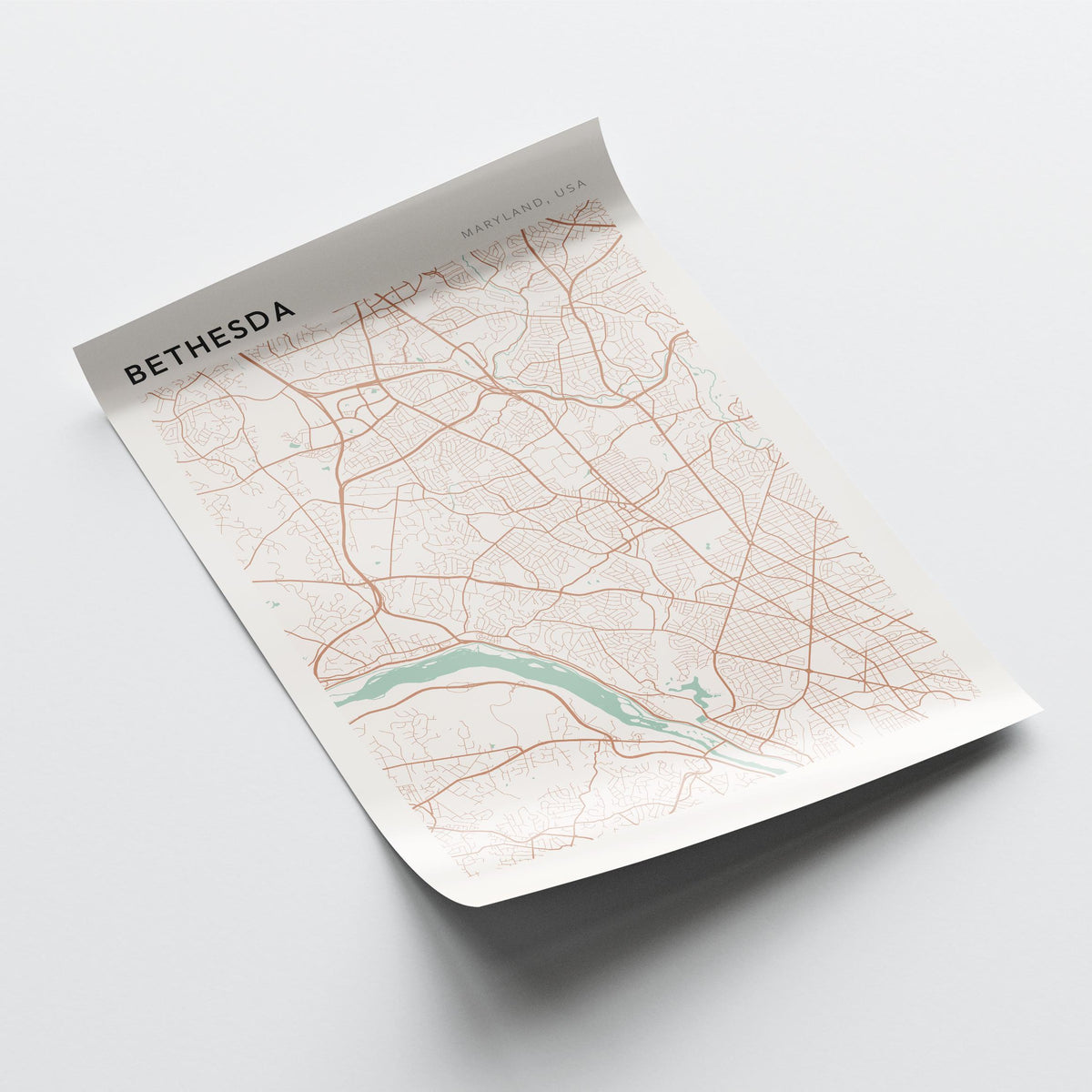 bethesda, maryland map poster - image 4